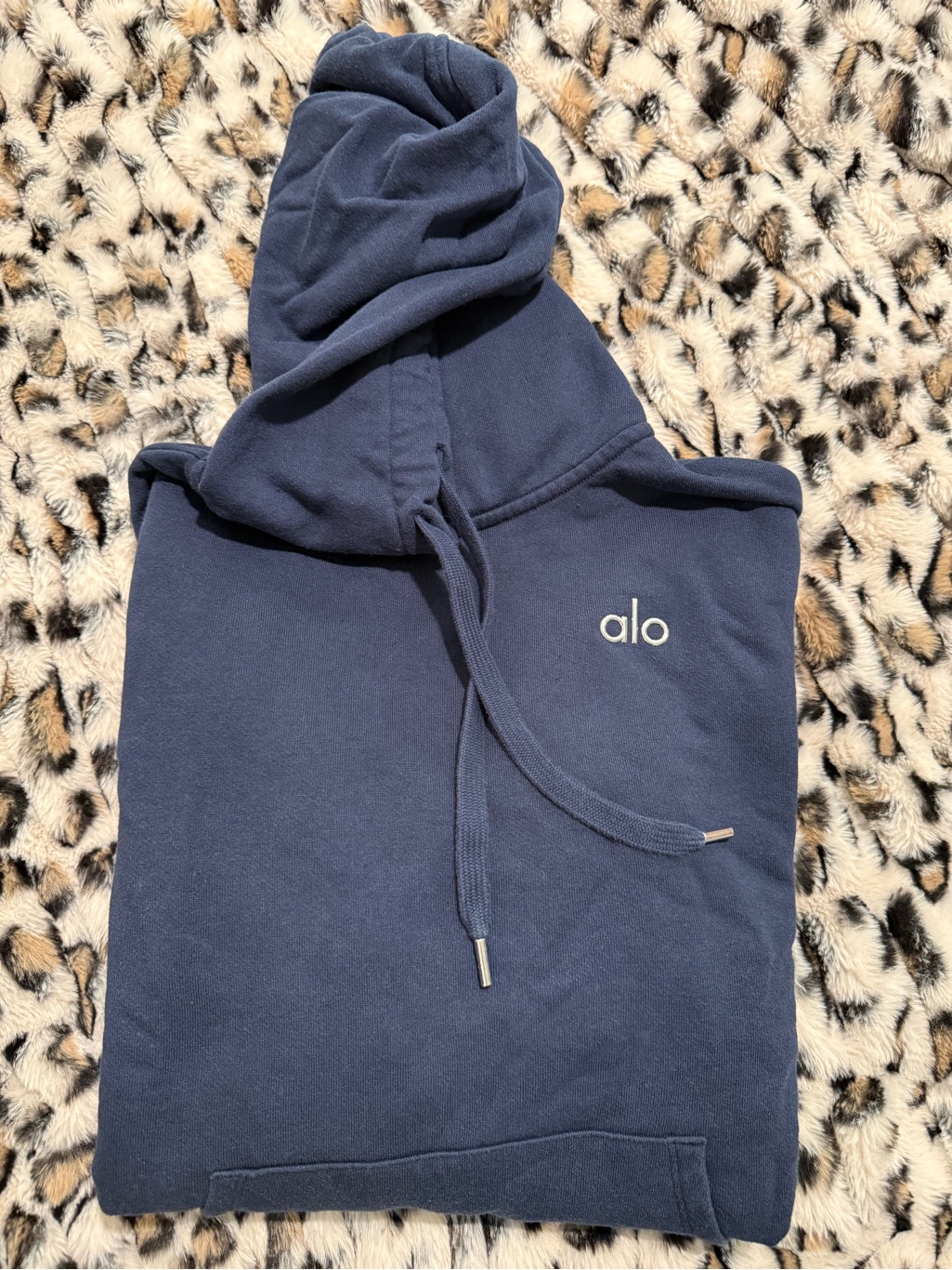 Alo Accolade Navy Blue Xs Pullover Hoodie